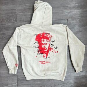 Jackson Wang MAGIC MAN (2022) Official Hoodie Tan Double Sided Size M